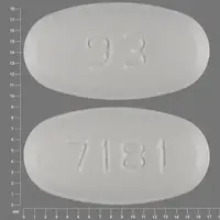 Ofloxacin (Ofloxacin (oral) [ oh-flox-a-sin ])-7181 93-300 mg-White-Oval