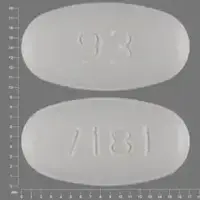 Ofloxacin (Ofloxacin (oral) [ oh-flox-a-sin ])-7181 93-300 mg-White-Oval