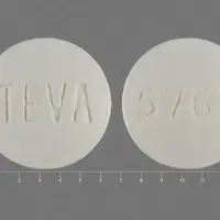 Olanzapine (Olanzapine (oral) [ oh-lanz-a-peen ])-TEVA 5767-2.5 mg-White-Round