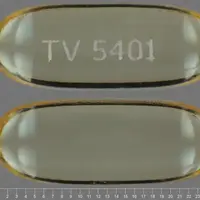 Bp vit 3 (Omega-3 polyunsaturated fatty acids [ oh-may-ga-3 pol-ee-un-sat-yoo-ray-ted-fat-ee-as-ids ])-TV 5401-1000 mg-Yellow-Capsule-shape