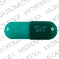 Omeprazole + syrspend sf alka (Omeprazole [ oh-mep-ra-zol ])-MYLAN 6150 MYLAN 6150-20 mg-Green-Capsule-shape