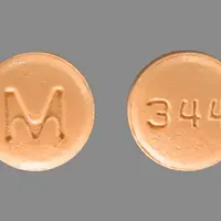 Ondansetron (injection) (Ondansetron (injection) [ on-dan-se-tron ])-M 344-8 mg-Orange-Round