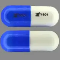 Oxazepam (Oxazepam [ ox-a-ze-pam ])-Z 4804 Z 4804-10 mg-Blue & White-Capsule-shape