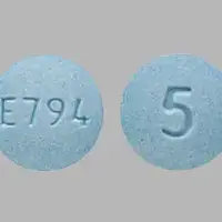 Oxymorphone (Oxymorphone [ ox-ee-mor-fone ])-E794 5-5 mg-Blue-Round