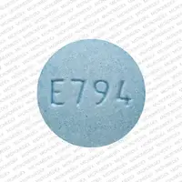 Oxymorphone (Oxymorphone [ ox-ee-mor-fone ])-E794 5-5 mg-Blue-Round