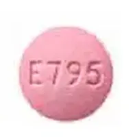 Oxymorphone (Oxymorphone [ ox-ee-mor-fone ])-E795 10-10 mg-Red-Round