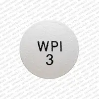 Paliperidone (Paliperidone (oral) [ pal-ee-per-i-done ])-WPI 3-3 mg-White-Round