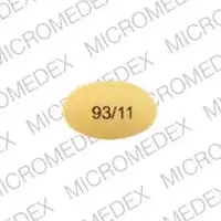 Pantoprazole (Pantoprazole (oral/injection) [ pan-toe-pra-zole ])-93/11-20 mg-Yellow-Oval