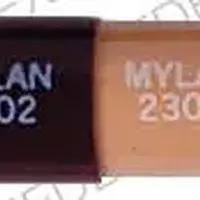 Prazosin (Prazosin [ pra-zoe-sin ])-MYLAN 2302 MYLAN 2302-2 mg-Brown / Beige-Capsule-shape