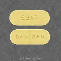 Probenecid (Probenecid [ proe-ben-a-sid ])-5347 DAN DAN-500 mg-Yellow-Capsule-shape