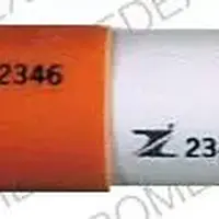 Procainamide (injection) (Procainamide (injection) [ proe-kane-a-mide ])-Z 2346 Z 2346-375 MG-Orange-Capsule-shape