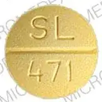 Propranolol (Propranolol [ pro-pran-oh-lol ])-SL 471-80 mg-Yellow-Round