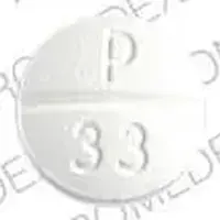 Propylthiouracil (Propylthiouracil [ pro-pil-thye-oh-ure-a-sil ])-P 33 LL-50 mg-White-Round