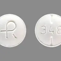 Propylthiouracil (Propylthiouracil [ pro-pil-thye-oh-ure-a-sil ])-R 348-50 mg-White-Round