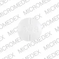 Propylthiouracil (Propylthiouracil [ pro-pil-thye-oh-ure-a-sil ])-R 348-50 mg-White-Round