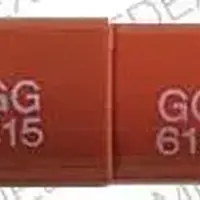 Ranitidine (Ranitidine [ ra-ni-ti-deen ])-GG 615 GG 615-300 mg-Brown-Capsule-shape