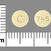 Repaglinide (Repaglinide (oral) [ re-pag-li-nide ])-C 745-1 mg-Yellow-Round