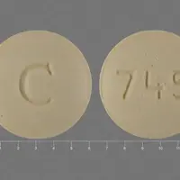 Repaglinide (Repaglinide (oral) [ re-pag-li-nide ])-C 745-1 mg-Yellow-Round