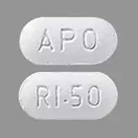 Riluzole (Riluzole [ ril-ue-zole ])-APO RI-50-50 mg-White-Capsule-shape