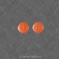 Risperidone (injection) (Risperidone (injection) [ ris-per-i-done ])-93 225-0.5 mg-Orange-Round