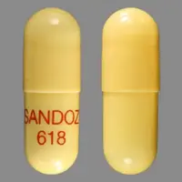 Rivastigmine (Rivastigmine (oral) [ ri-va-stig-meen ])-SANDOZ 618-1.5 mg-Yellow-Capsule-shape