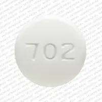 Rizatriptan (Rizatriptan [ rye-za-trip-tan ])-M 702-10 mg (base)-White-Round