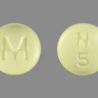 Ropinirole (Ropinirole (oral) [ roe-pin-i-role ])-M N 5-0.5 mg-Yellow-Round