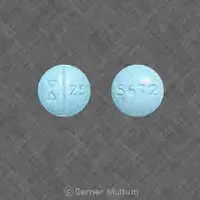 Sertraline (Sertraline [ ser-tra-leen ])-Logo 25 5672-25 mg-Blue-Round