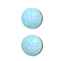 Sertraline (Sertraline [ ser-tra-leen ])-Logo 25 5672-25 mg-Blue-Round