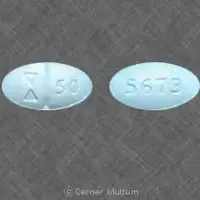 Sertraline (Sertraline [ ser-tra-leen ])-Logo 50 5673-50 mg-Blue-Oval