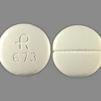 Spironolactone (Spironolactone [ spir-on-oh-lak-tone ])-R 673-100 mg-White-Round