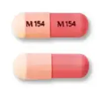 Stavudine (Stavudine [ sta-vue-deen ])-M 154 M 154-15 mg-Pink & White-Capsule-shape