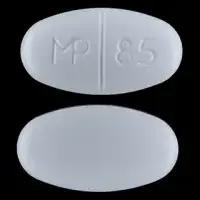 Sulfamethoxazole and trimethoprim (Sulfamethoxazole and trimethoprim (oral/injection) [ sul-fa-meth-ox-a-zole-and-trye-meth-oh-prim ])-MP 85-800 mg / 160 mg-White-Oval