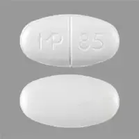 Sulfamethoxazole and trimethoprim (Sulfamethoxazole and trimethoprim (oral/injection) [ sul-fa-meth-ox-a-zole-and-trye-meth-oh-prim ])-MP 85-800 mg / 160 mg-White-Oval