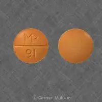 Sulfasalazine (Sulfasalazine)-MP 91-500 mg-Orange-Round