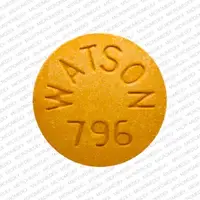 Sulfasalazine (Sulfasalazine)-WATSON 796-500 mg-Yellow-Round