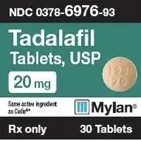 Tadalafil (Tadalafil [ ta-dal-a-fil ])-T9DI 20-20 mg-Yellow-Round