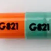 Tamsulosin (Tamsulosin [ tam-soo-loe-sin ])-G821 G821-0.4 mg-Orange / Green-Capsule-shape