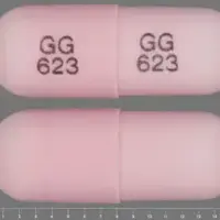 Terazosin (Terazosin [ ter-ay-zo-sin ])-GG 623 GG 623-5 mg-Pink-Capsule-shape