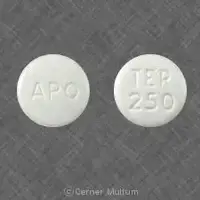 Terbinafine (Terbinafine [ ter-bin-na-feen ])-APO TER 250-250 mg-White-Round