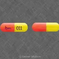 Tetracycline (Tetracycline [ tet-tra-sye-kleen ])-barr 011-250 mg-Orange & Yellow-Capsule-shape