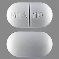 Acetaminophen, butalbital, and caffeine (Acetaminophen, butalbital, and caffeine [ a-seet-a-min-oh-fen, bue-tal-bi-tal, and-kaf-een ])-MIA 110-325 mg / 50 mg / 40 mg-White-Oval