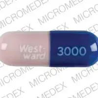 Acetaminophen, butalbital, caffeine, and codeine (Acetaminophen, butalbital, caffeine, and codeine [ a-seet-a-min-o-fen, bue-tal-bi-tal, kaf-een, and-koe-deen ])-3000 West-ward-325 mg / 50 mg / 40 mg / 30 mg-Blue / Gray-Capsule-shape