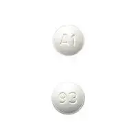 Almotriptan (Almotriptan [ al-moe-trip-tan ])-93 A1-6.25 mg (base)-White-Round