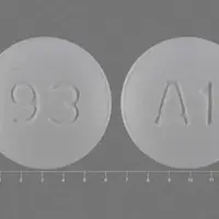 Almotriptan (Almotriptan [ al-moe-trip-tan ])-93 A1-6.25 mg (base)-White-Round