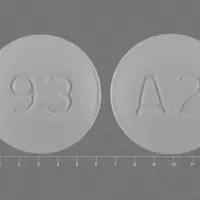 Almotriptan (Almotriptan [ al-moe-trip-tan ])-93 A2-12.5 mg (base)-White-Round