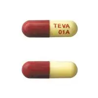 Aspirin and dipyridamole (Aspirin and dipyridamole [ as-pi-rin-and-dye-peer-id-a-mole ])-TEVA 01A-25 mg / 200 mg-Red & White-Capsule-shape