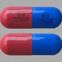 Atazanavir (Atazanavir [ a-ta-zan-a-vir ])-93 5528 93 5528-300 mg-Blue / Red-Capsule-shape