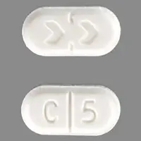 Cabergoline (Cabergoline [ ca-ber-goe-leen ])-> > C 5-0.5 mg-White-Oval