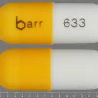 Danazol (Danazol [ dan-a-zol ])-barr 633-50 mg-White & Yellow-Capsule-shape